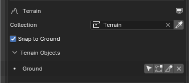 Terrain Interaction Settings