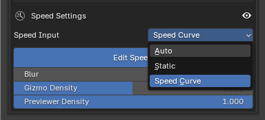 Speed Control Settings