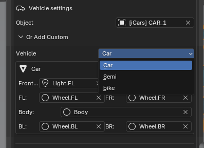 Custom Car Configuration