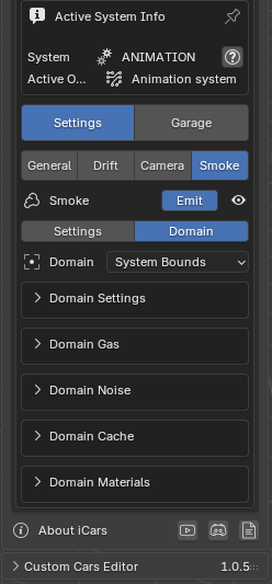 Smoke Domain Settings