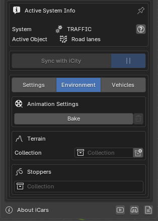 Traffic Environment Settings