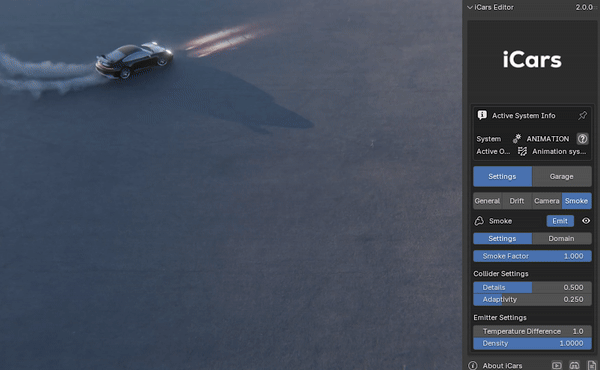 Smoke Settings Panel
